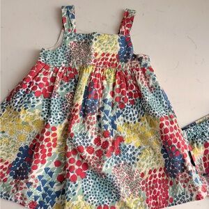 Marimekko Cotton Infant floral Sundress- 12mo